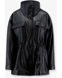 Rohe - Leather Jacket With Adjustable Drawstring Waist - Lyst