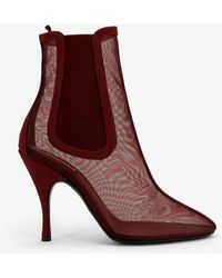 Alaïa - Mesh Chelsea Boots - Lyst