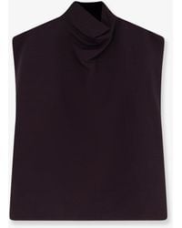 Alaïa - T-Shirts And Polos Carta Viscosa - Lyst