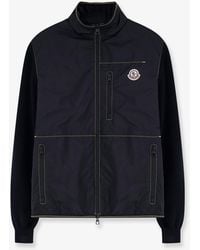 Moncler - Nylon Jacket With Cotton Inserts - Lyst