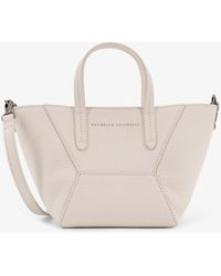 Brunello Cucinelli - Bc Duo Leather Crossbody Bag - Lyst