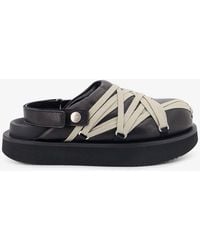 Rick Owens - Padded Megalace Platform Leather Sandals - Lyst