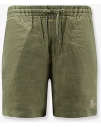 Polo Ralph Lauren - Linen Bermuda Shorts With Embroidered Logo - Lyst