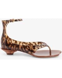 Chloé - Jelly Tpu Sandals With Animal Print - Lyst