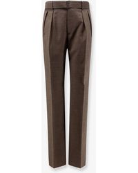 Tagliatore - Nevil Virgin Wool Trousers With Belt - Lyst
