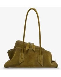 The Attico - Laminated Leather La Passeggiata Small Shoulder Bag - Lyst