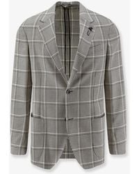 Lardini - Wool And Cotton Blend Blazer - Lyst
