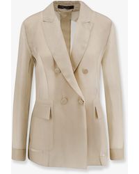 Max Mara - Mxeslogan Silk Blazer - Lyst