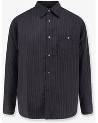 Tonywack - Striped Wool Blend Shirt - Lyst
