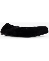 Alaïa - Suede Slip-On Ballet Flats - Lyst