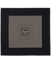 TOTEME - Centered Monogram Silk Foulard - Lyst