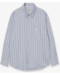 Carhartt - Beale Striped Cotton Shirt - Lyst