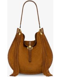 Isabel Marant - Oskan Hobo Folk Suede Shoulder Bag - Lyst