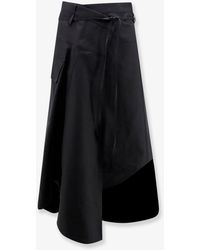 Bottega Veneta - Compact Cotton Canvas Skirt - Lyst