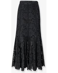 Self-Portrait - Self Portrait Lace Midi Skirt - Lyst
