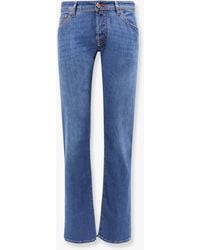 Jacob Cohen - Nick Stretch Cotton Jeans With Iconic Handkerchief - Lyst