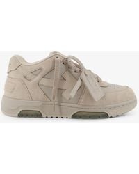 Off-White c/o Virgil Abloh - Out Of Office Suede And Leather Sneakers With Iconic Logo On The Side - Lyst