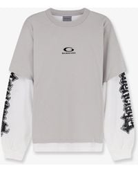 Balenciaga - Double Hybrid Cotton T-Shirt - Lyst