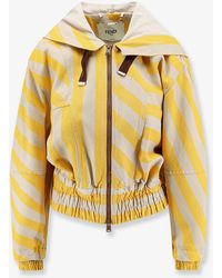 Fendi - Cotton And Linen Jacket - Lyst