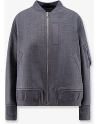 Semicouture - Virgin Wool Blend Bomber - Lyst