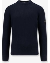 Stone Island - Ribbed Certified Virgin Wool Sweater - Lyst