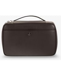 Brunello Cucinelli - Leather Beauty Case With Metal Logo Detail - Lyst