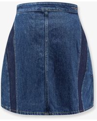 Givenchy - Cocoon Denim Mini Skirt - Lyst