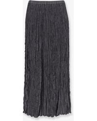 Alysi - Wrinkled Viscose Skirt - Lyst