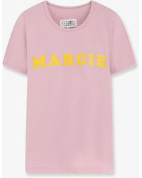 MM6 by Maison Margiela - Cotton T-Shirt With Print - Lyst