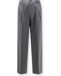 Amaranto - Virgin Wool Blend Trousers - Lyst