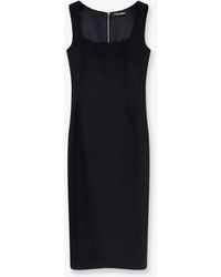 Dolce & Gabbana - Virgin Wool Midi Dress - Lyst