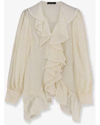 ACTUALEE - Shirt With Rouches - Lyst