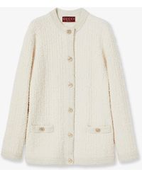 Gucci - Wool And Cotton Blend Cardigan - Lyst