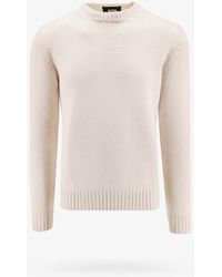 Alpha Studio - Extrafine Merino Wool Sweater - Lyst
