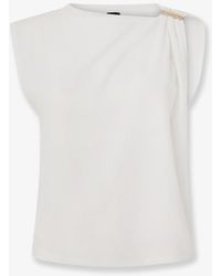 Pinko - Stretch Cotton Melody Top - Lyst