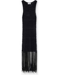 Laneus - Viscose And Recycled Polyester Dress - Lyst