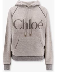 Chloé - Cotton Blend Sweatshirt - Lyst