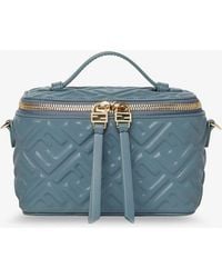 Fendi - Vanity Leather Crossbody Bag With Ff Motif - Lyst