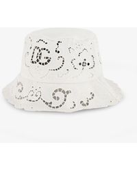 Dolce & Gabbana - Cotton Blend Bucket Hat - Lyst