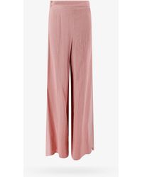 Max Mara - Wide Leg Silk Closure With Buttons Pants - Lyst