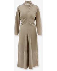 TOTEME - Viscose Dress With Scarf - Lyst