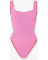 Hunza G - Crinkle One-Piece Swimsuit - Lyst
