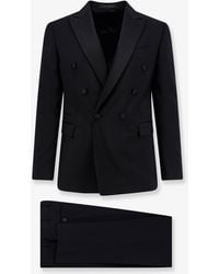 Corneliani - Double-Breasted Virgin Wool And Mohair Tuxedo - Lyst