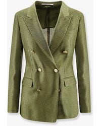Tagliatore - Parigi Double-Breasted Cotton Blazer - Lyst