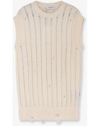 Laneus - Destroyed Effect Cotton Vest - Lyst