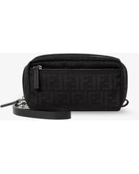 Fendi - Ff Zucca Jacquard Fabric Clutch Bag - Lyst