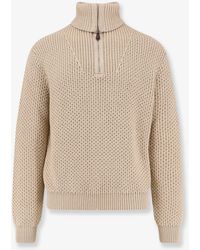 Loro Piana - Linen, Virgin Wool, Cashmere And Silk Blend Sweater - Lyst
