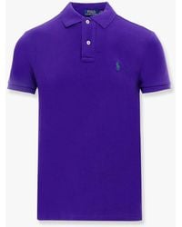 Polo Ralph Lauren - Cotton Polo Shirt With Embroidered Logo - Lyst