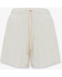 Laneus - Viscose And Linen Blend Cancun Bermuda Shorts - Lyst