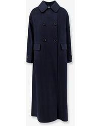 Aspesi - Double-Breasted Wool Coat - Lyst